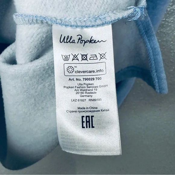 Ulla Popken oversized blue sweater plus size anchor detail 3x - Picture 5 of 7